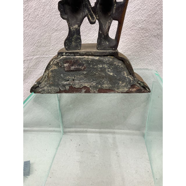 Brass Antique Brass Figural Highlander Doorstop For Sale - Image 8 of 9