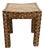 Indian Square Stool With Cane Seat For Sale