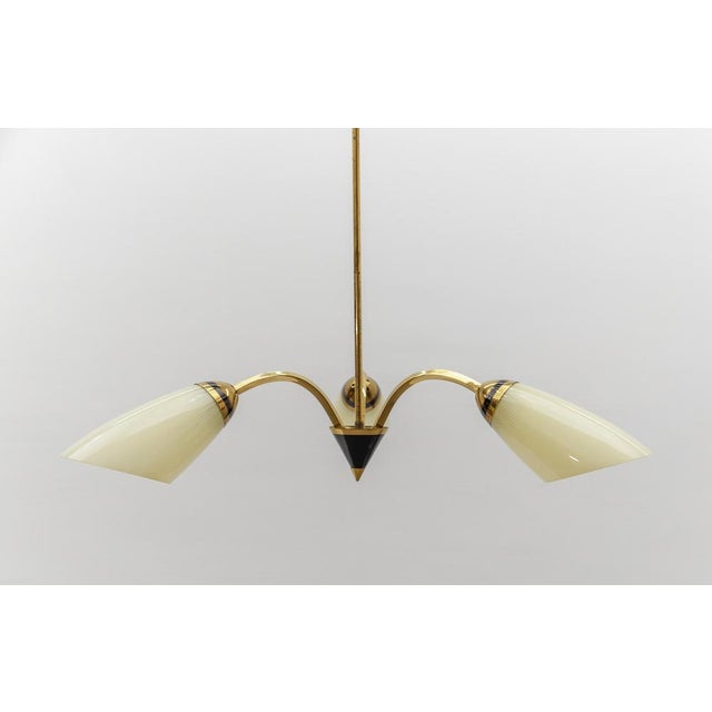 Mid-Century Modern Mid-Century Modern 3-Armed Brass Sputnik Lamp, 1950s For Sale - Image 3 of 15
