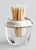 Metal Vintage Sterling Silver & Glass Match Striker Holder For Sale - Image 7 of 7