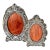 1940s 925 Sterling Silver Repoussé Oval Frames, Pair For Sale