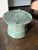 Patinated Bronze Drum Side Table — Sculptural Global Accent, Organic Modern Design For Sale - Image 9 of 9