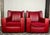 A stunning classic 1930’s pair of Art Deco armchairs. A great form, finished in red rexine cloth – a classic British...