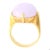 Mid 20th Century Mid-20th Century "Gumps" Signed 23.94 Carat Lavender Jade and Yellow Gold Ring, Size 8 For Sale - Image 5 of 7
