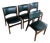 Vintage Danish Teak Dining Chairs by Erik Buck, Customizable Reupholstery, 1960s, Set of 4 For Sale