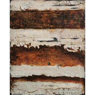 "Hidden Depths" Contemporary Mixed Media Abstract Painting by Shelly Cook For Sale