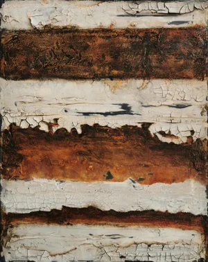 "Hidden Depths" Contemporary Mixed Media Abstract Painting by Shelly Cook