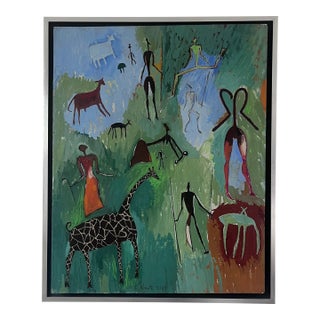 Vintage Oil Painting by Cesar Nùnez For Sale