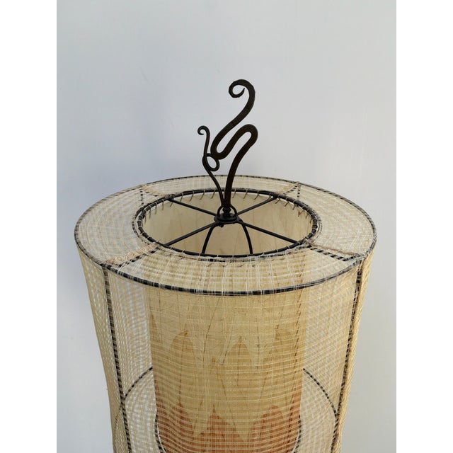 2010s John Richard Sculptural Iron & Stone Floor Lamp For Sale - Image 5 of 7