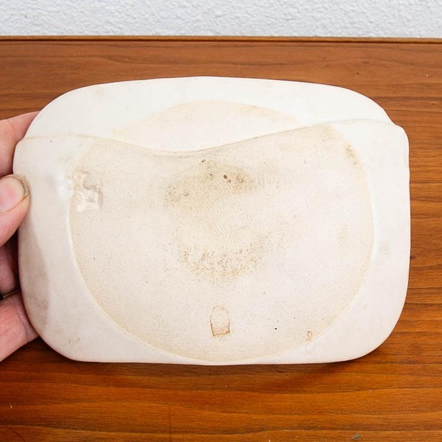 Mid-Century Modern Mid 20th Century Modern Art Pottery Ashtray Earthenware Ceramic Multi Colored Glaze MCM For Sale - Image 3 of 12