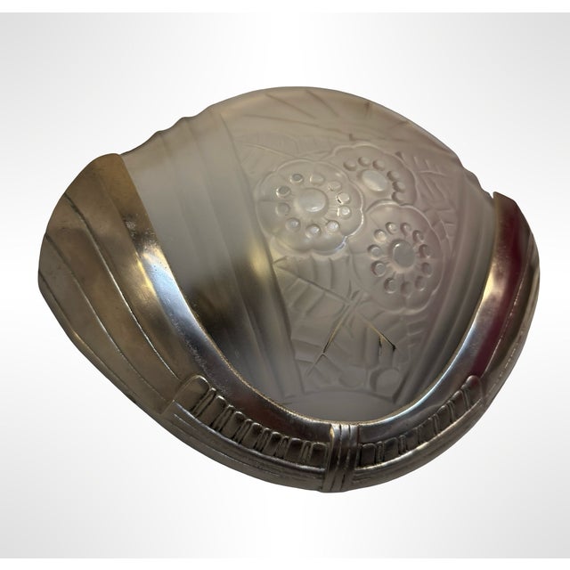 Art Deco Nickel-Plated Bronze Wall Sconces from Viarme, France, 1930s, Set of 2 For Sale - Image 18 of 18