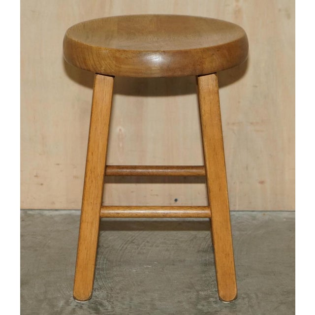 Hand-Carved Oak Table Stools, Set of 4 For Sale - Image 11 of 18