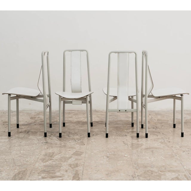 Zanotta Irma Chairs attributed to Achille Castiglioni for Zanotta, 1980s, Set of 4 For Sale - Image 4 of 10