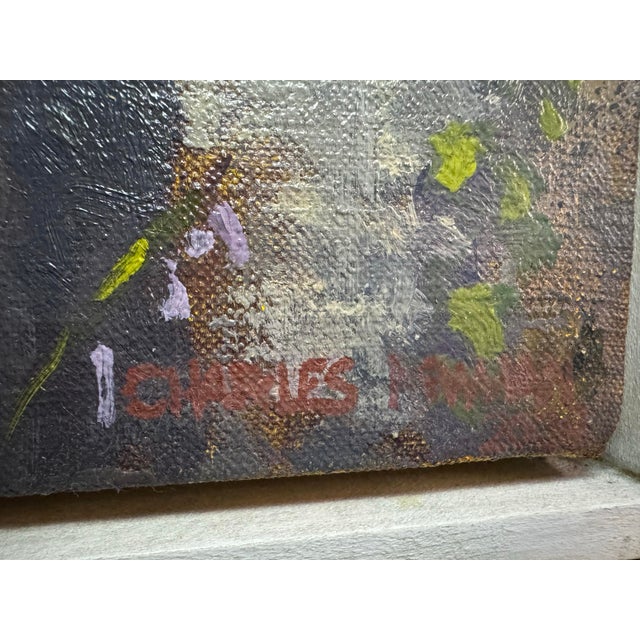 This evocative original oil painting, titled "My Front Porch," is a quintessential work by award-winning American artist...