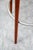 Brown Mid Century Modern Bar Stools Set 3 Attributed to Albert Parvin Off White Solid Walnut Danish For Sale - Image 8 of 12