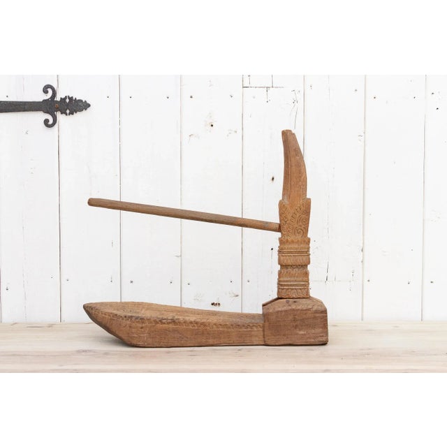 Antique Carved Spinning Wheel For Sale - Image 12 of 12