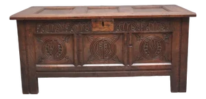 17th Century Carved Oak Coffer, 1680s