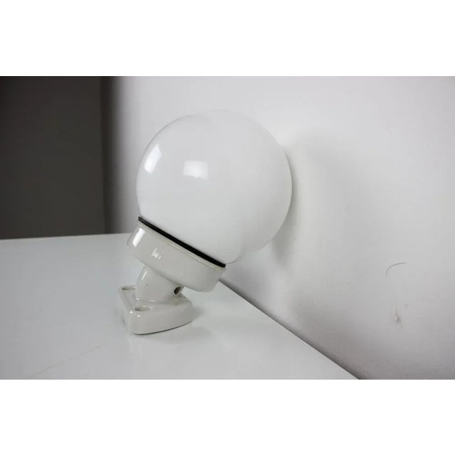 Made in Czechoslovakia. Made of porcelain, opaline glass. New Cabling 1xE27 or E26 bulb. Re-polished. Good original...