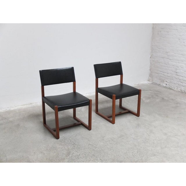 Pair of side chairs designed by Alfred Hendrickx for Belform around 1960. This is a rare model ‘A3’ which is documented in...