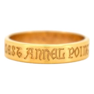 Mellerio - l'Annel - 18-Carat Gold Ring With Provençal Inscription, Size 6 For Sale