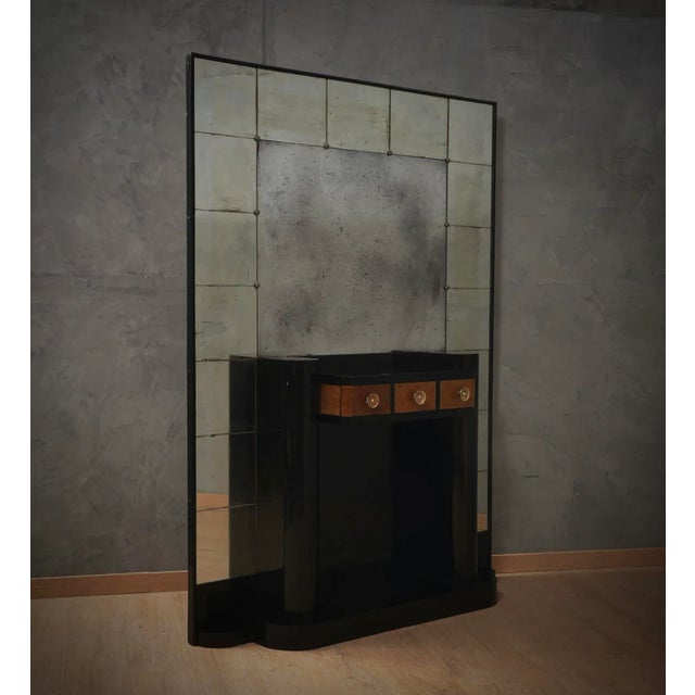 Mid-Century Console Table with Full-Length Mirrors, 1950 For Sale - Image 10 of 11