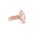 Modern 18k Rose Gold Igi 8.85ctw Marquee Lab Grown Diamond Eternity Engagement Ring, Size 6 For Sale - Image 3 of 8