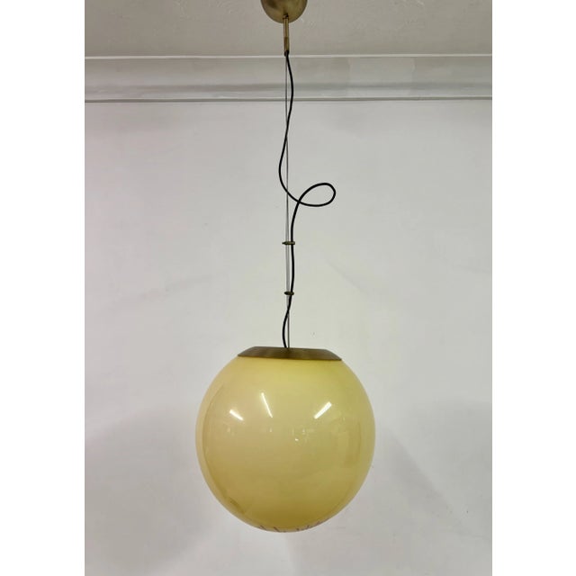 Gold Murano Glass Ball Pendant from La Murrina, 1970s For Sale - Image 8 of 12