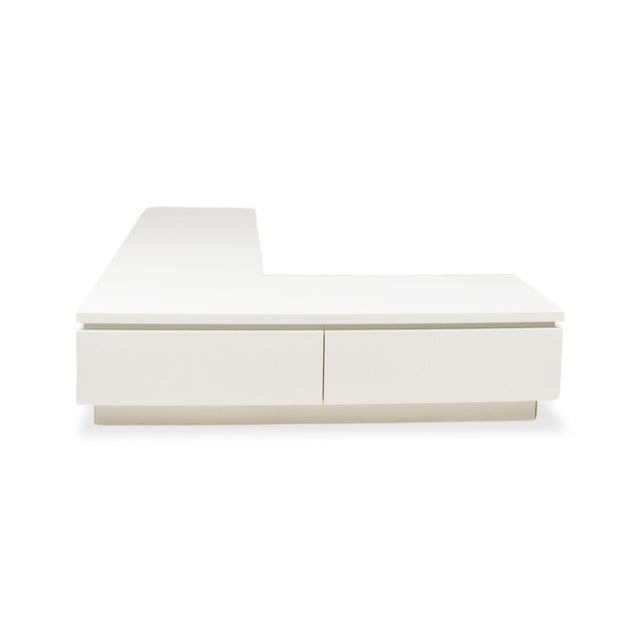 Cube Wooden Sideboard in White from Lübke For Sale - Image 13 of 17