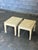 1980s 1980s Henredon Asian Style Faux Goatskin Lacquered Side Tables- A Pair For Sale - Image 5 of 11