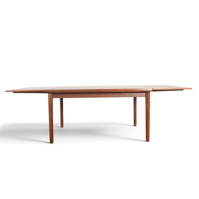 Mid 20th Century Danish Modern Teak Dining Table by Henning Kjaernulf For Sale - Image 5 of 10