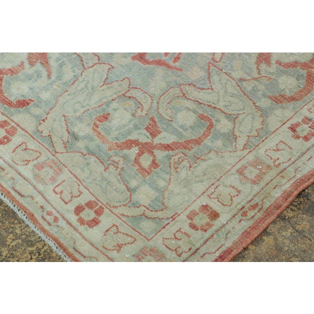 1920s Antique Persian Tabriz Rug With Floral Patterns in Red and Blue Tones - Rug & Kilim For Sale - Image 5 of 7