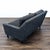 Modern West Elm Modern Dark Gray Loveseat For Sale - Image 3 of 10