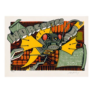 Trey Anastasio - Winter Tour 2003, Worcester, Limited-Edition Screenprint on Paper For Sale