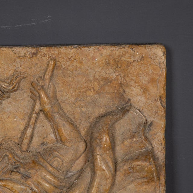 19th Century Italian Marble Plaque of George Slaying the Dragon, 1870 For Sale - Image 6 of 18