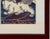 Cream Vintage Framed Tibetan Batik Textile Art Snow Lion Indigo Blue and Cream 22 X 18 For Sale - Image 8 of 9