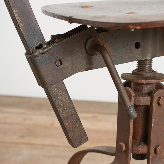 1940s Antique French Model 204 Draughtsmans Desk Chair by Bienaise, 1940s For Sale - Image 5 of 10