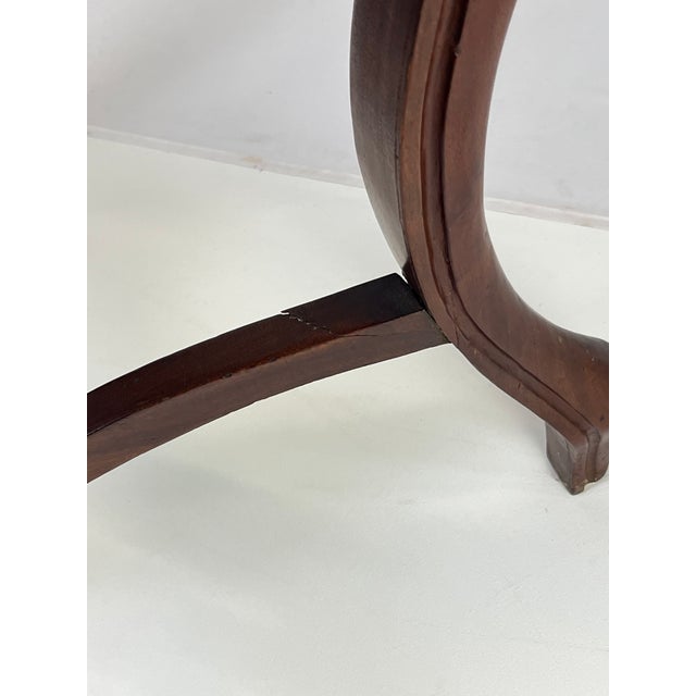 Late 19th Century Victorian Rococo Revival Carved Walnut & Marble Top Parlor Table For Sale - Image 11 of 15