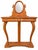 Cherry wood console dressing table with oval, swiveling mirror, circa 1970. Very good condition. Dimensions: Height 133...