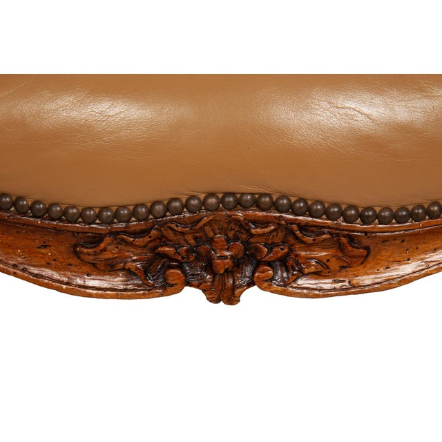 French Louis XV Period Carved Arm Chair Fauteuil, Circa Late 18th Century For Sale - Image 14 of 18