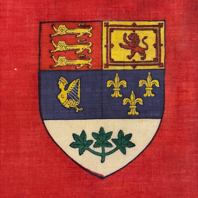 Red Vintage Wool Flag of Canada, Red Ensign For Sale - Image 8 of 8