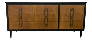Mid Century Modern Johnson Brothers John Stuart Long Chest of Drawers