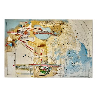 Sam Middleton, 83 Stormy Weather, Collage and Mixed Media on Paper For Sale