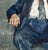 Figurative Signed Portrait of an Elderly Man Oil on Canvas For Sale - Image 3 of 7