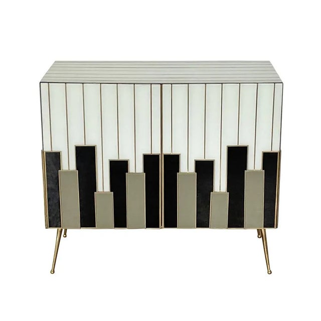 Sideboard with Two Glass Doors, 1980s For Sale - Image 3 of 9