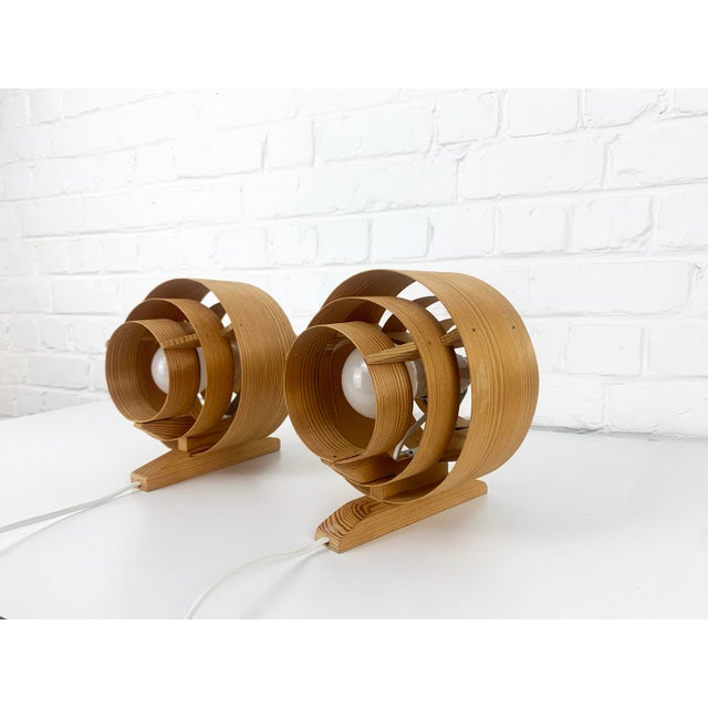 Wall Lights V-327 in Pinewood by Hans-Agne Jakobsson for Ab Markaryd, 1960s, Set of 2 For Sale - Image 11 of 16