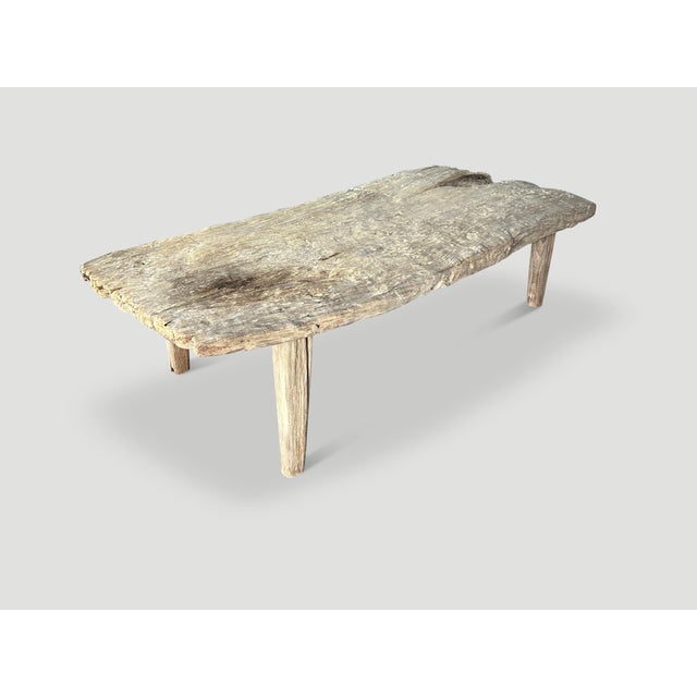 2010s Andrianna Shamaris Wabi Sabi Teak Wood Coffee Table For Sale - Image 5 of 6