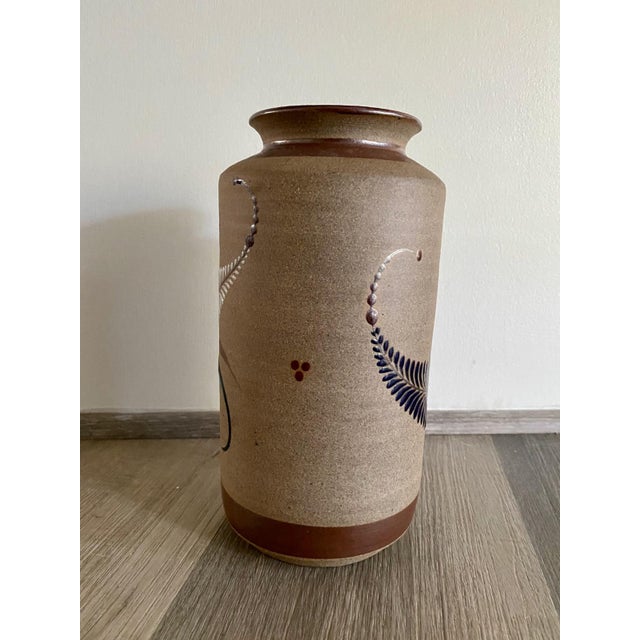 Late 20th Century Mexican Pottery Parrot Vase Signed Tacat For Sale In San Francisco - Image 6 of 8
