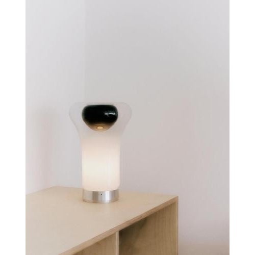 Modern Saffo Table Lamp in Mouth-Blown Glass by Angelo Mangiarotti For Sale - Image 3 of 14