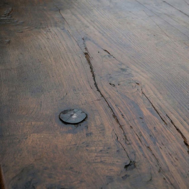 Dining Table with Wrought Iron Stretcher, 1700s For Sale - Image 10 of 13