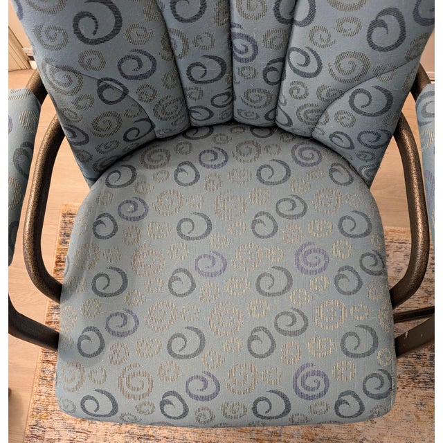 Milo Baughman Style Chromcraft Swivel Office or Dining Chairs - Set of 4 For Sale - Image 9 of 17